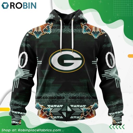NFL Green Bay Packers Native American Design Hoodie