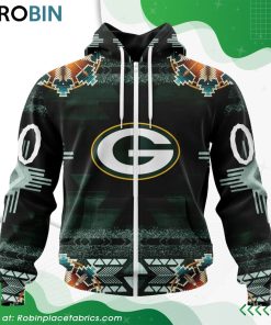 NFL Green Bay Packers Native American Design Hoodie