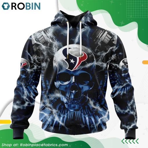 NFL Houston Texans Expendables Skull Design Hoodie