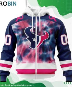 NFL Houston Texans Pink Fight Breast Cancer Hoodie