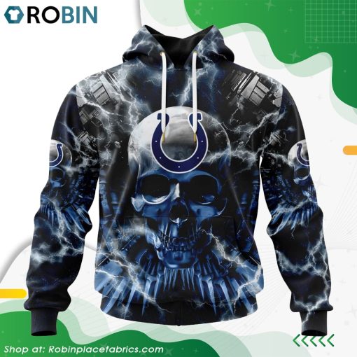 NFL Indianapolis Colts Expendables Skull Design Hoodie
