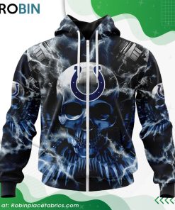 NFL Indianapolis Colts Expendables Skull Design Hoodie