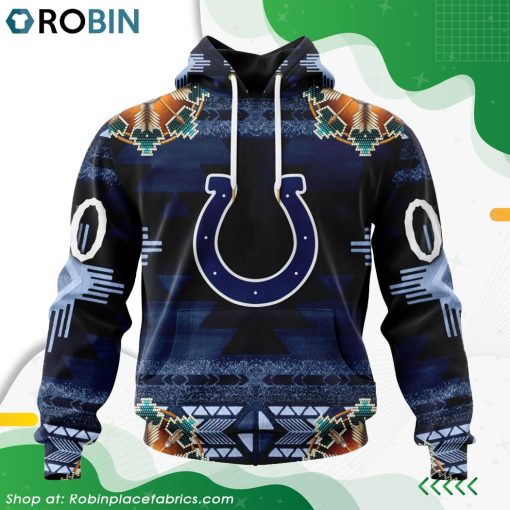NFL Indianapolis Colts Native American Design Hoodie