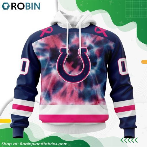 NFL Indianapolis Colts Pink Fight Breast Cancer Hoodie