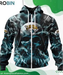 NFL Jacksonville Jaguars Expendables Skull Design Hoodie