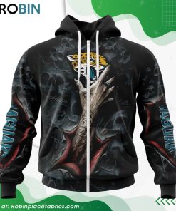 NFL Jacksonville Jaguars Horror Skull Art Design Hoodie NFL Jacksonville Jaguars Horror Skull Art Design Hoodie