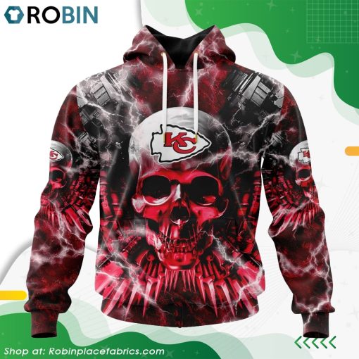 NFL Kansas City Chiefs Expendables Skull Design Hoodie