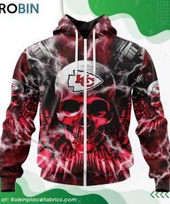 NFL Kansas City Chiefs Expendables Skull Design Hoodie