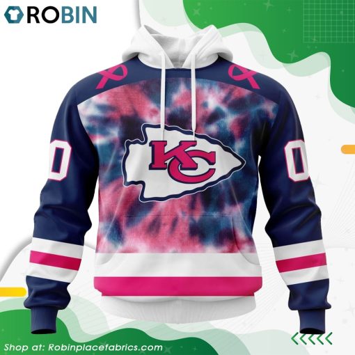 NFL Kansas City Chiefs Pink Fight Breast Cancer Hoodie