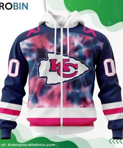 NFL Kansas City Chiefs Pink Fight Breast Cancer Hoodie