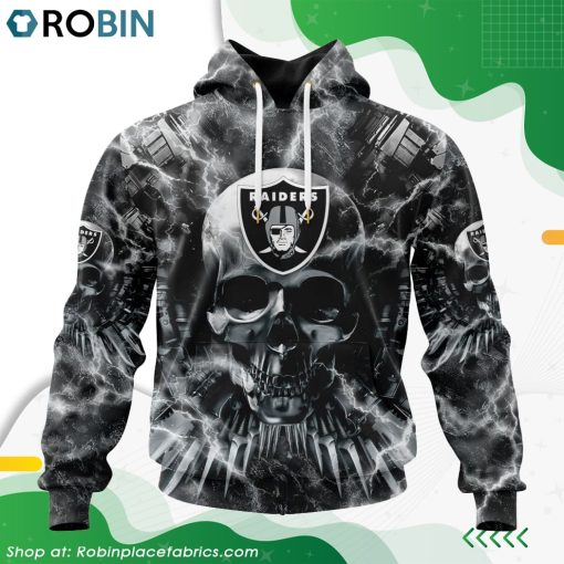NFL Las Vegas Raiders Expendables Skull Design Hoodie