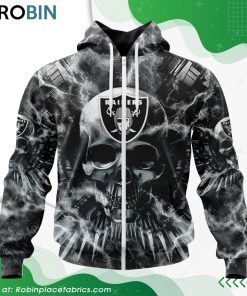 NFL Las Vegas Raiders Expendables Skull Design Hoodie