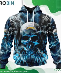 nfl-los-angeles-chargers-expendables-skull-design-hoodie-1