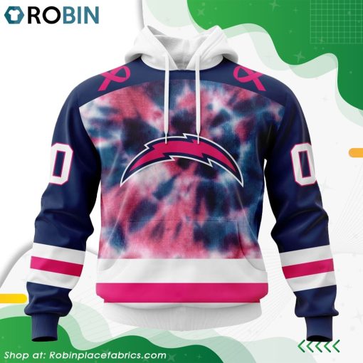 NFL Los Angeles Chargers Pink Fight Breast Cancer Hoodie