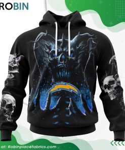 nfl-los-angeles-chargers-skull-art-design-hoodie-1