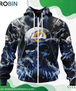 NFL Los Angeles Rams Expendables Skull Design Hoodie