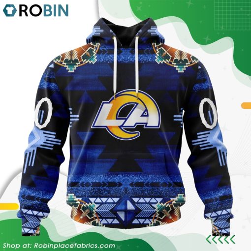NFL Los Angeles Rams Native American Design Hoodie