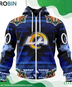 NFL Los Angeles Rams Native American Design Hoodie