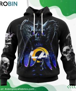 nfl-los-angeles-rams-skull-art-design-hoodie-1