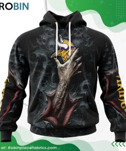 nfl-minnesota-vikings-horror-skull-art-design-hoodie-1