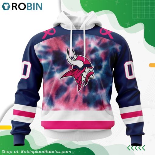 NFL Minnesota Vikings Pink Fight Breast Cancer Hoodie