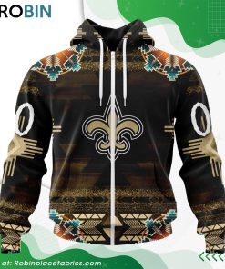 NFL New Orleans Saints Native American Design Hoodie