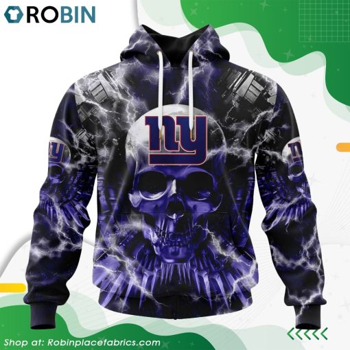NFL New York Giants Expendables Skull Design Hoodie