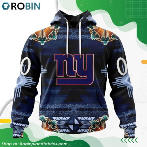 NFL New York Giants Native American Design Hoodie