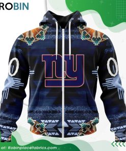 NFL New York Giants Native American Design Hoodie