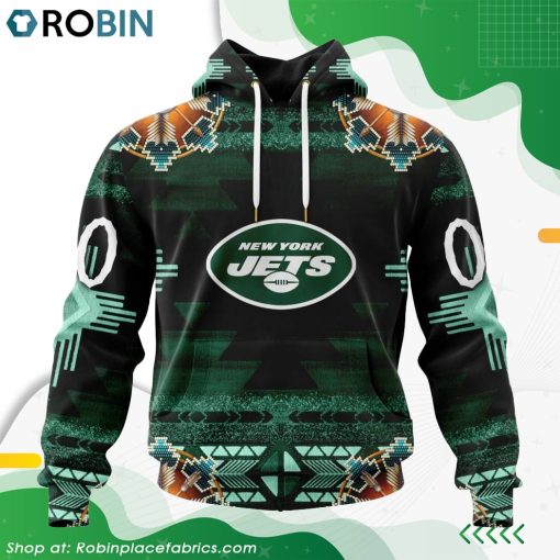 NFL New York Jets Native American Design Hoodie