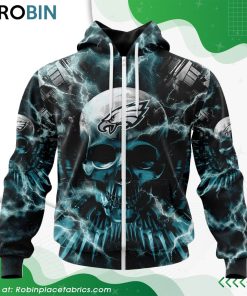 NFL Philadelphia Eagles Expendables Skull Design Hoodie NFL Philadelphia Eagles Expendables Skull Design Hoodie