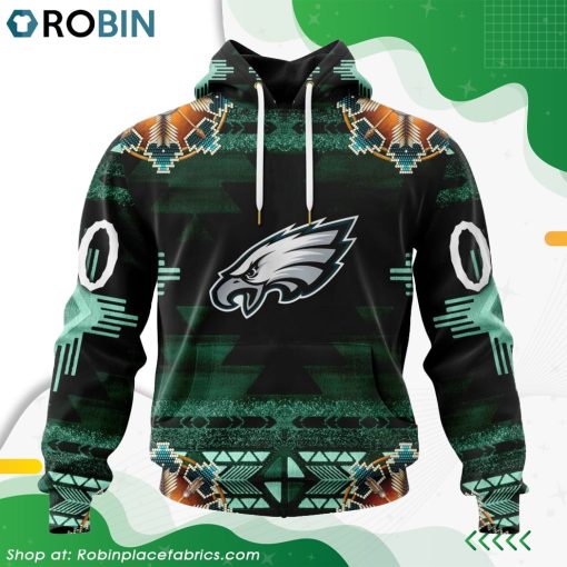 NFL Philadelphia Eagles Native American Design Hoodie