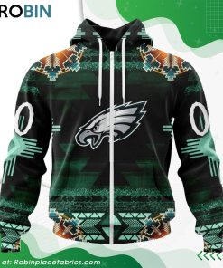 NFL Philadelphia Eagles Native American Design Hoodie