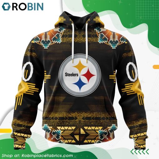 NFL Pittsburgh Steelers Native American Design Hoodie