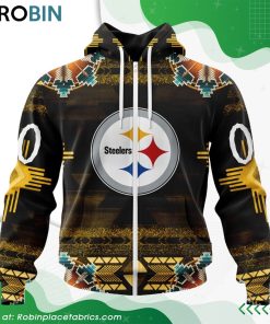 NFL Pittsburgh Steelers Native American Design Hoodie