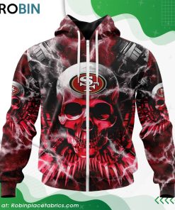 NFL San Francisco 49ers Expendables Skull Design Hoodie
