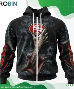NFL San Francisco 49ers Horror Skull Art Design Hoodie NFL San Francisco 49ers Horror Skull Art Design Hoodie