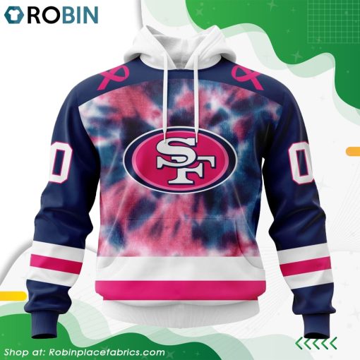 NFL San Francisco 49ers Pink Fight Breast Cancer Hoodie