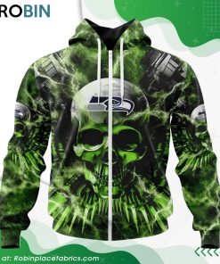 NFL Seattle Seahawks Expendables Skull Design Hoodie