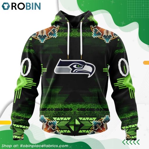 NFL Seattle Seahawks Native American Design Hoodie