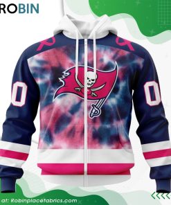 NFL Tampa Bay Buccaneers Pink Fight Breast Cancer Hoodie