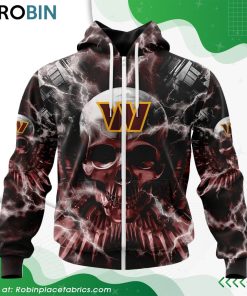 NFL Washington Commanders Expendables Skull Design Hoodie