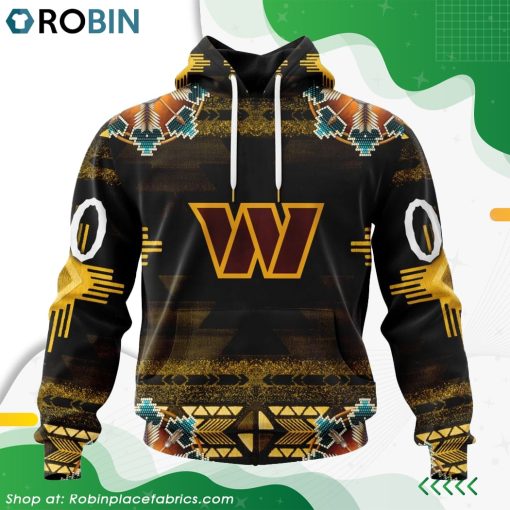 NFL Washington Commanders Native American Design Hoodie