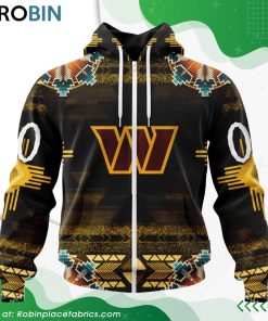NFL Washington Commanders Native American Design Hoodie
