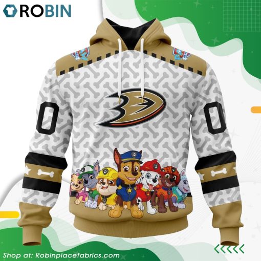 NHL Anaheim Ducks PawPatrol Design Hoodie