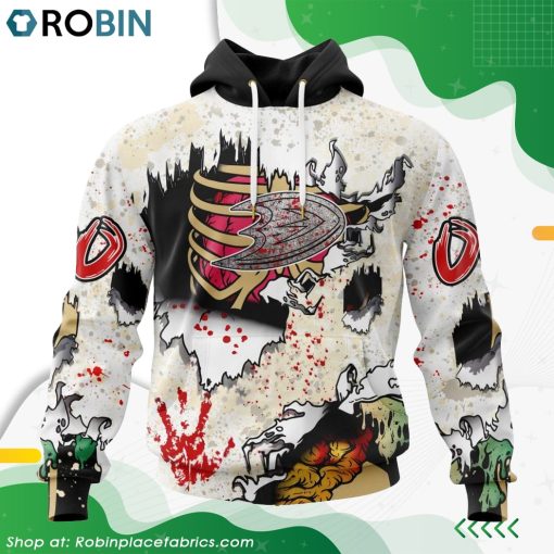 NHL Anaheim Ducks Zombie Style For Halloween Hoodie