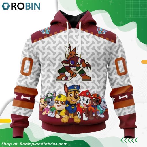 NHL Arizona Coyotes PawPatrol Design Hoodie