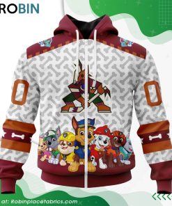 NHL Arizona Coyotes PawPatrol Design Hoodie NHL Arizona Coyotes PawPatrol Design Hoodie
