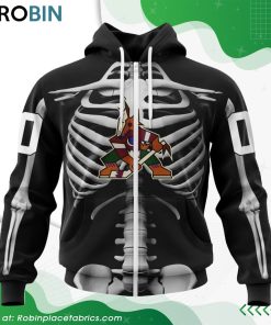 NHL Arizona Coyotes Skeleton Costume For Halloween Hoodie