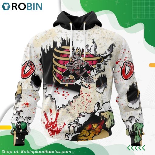 NHL Arizona Coyotes Zombie Style For Halloween Hoodie